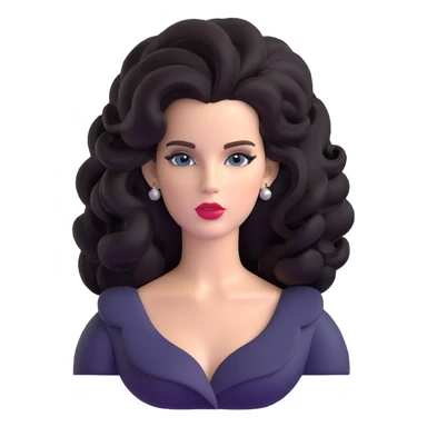 Lana Del Rey with big hair and signature style sticker