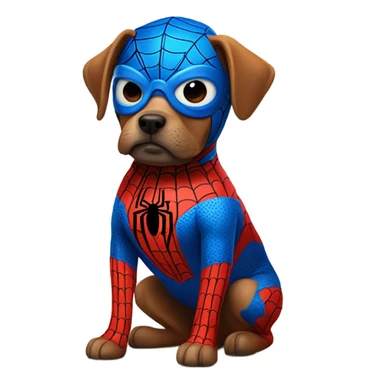 DOG in full SPIDER MAN sticker