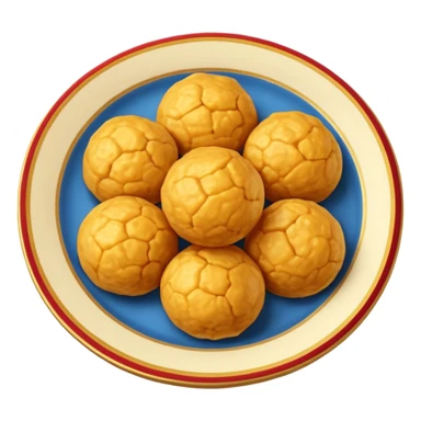 ladoo in plate sticker