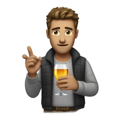 guy saying no to alcohol sticker