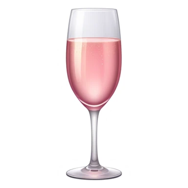 make a pink champagne glass sticker