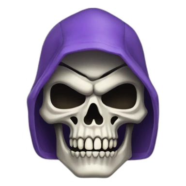 Skeletor head sticker