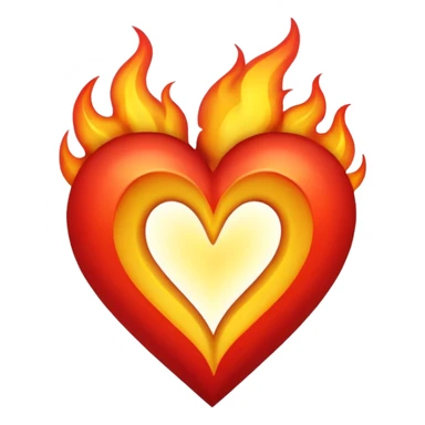 Make flaming hearts in all colours but heart would be separate nature sticker