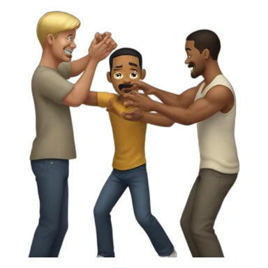 Will smith slapping a man sticker