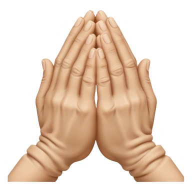 pray hands sticker