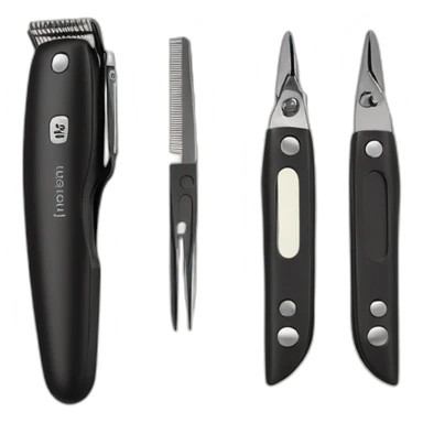 black colored Manicure Set Nail Clippers sticker