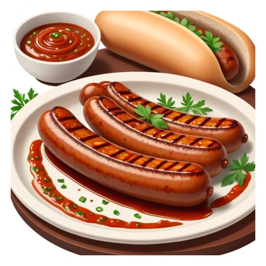 Cinematic spicy chipotle sausage, glistening with smoky, tangy sauce, charred and grilled to perfection, sliced open to reveal juicy filling, served with fresh herbs, rich and flavorful, detailed and appetizing. sticker