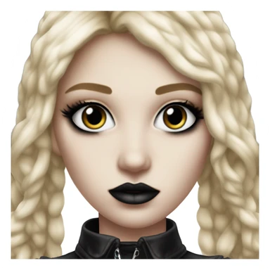 hyper realistic goth blonde victoria secret model sticker