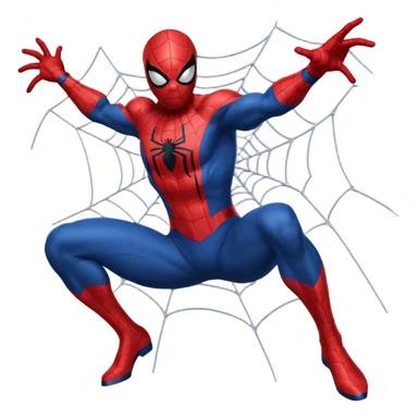 Spiderman shooting web  sticker