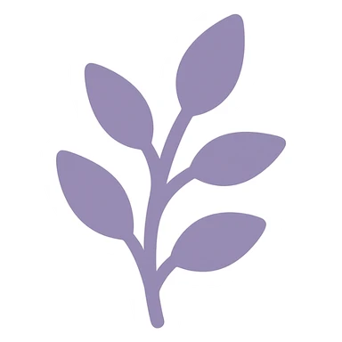 A dull purple Herb sticker