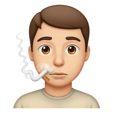 smelling fart face sticker