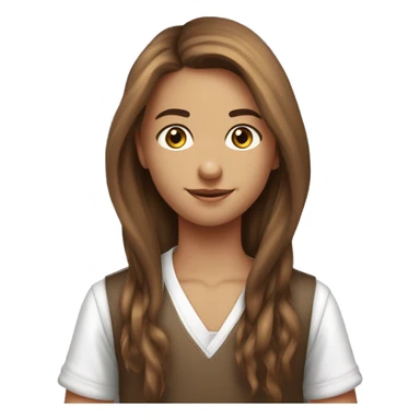 Garçon blanc cheveux marron avec fille marron cheveux long lisse Garçon blanc cheveux marron bouclé couple avec fille marron cheveux long lisse sticker