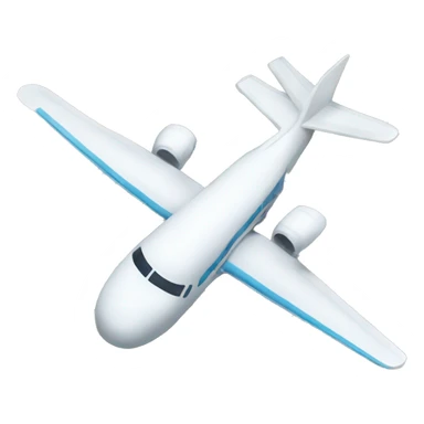 plane two  buildings sticker