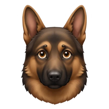German shepherd head sticker