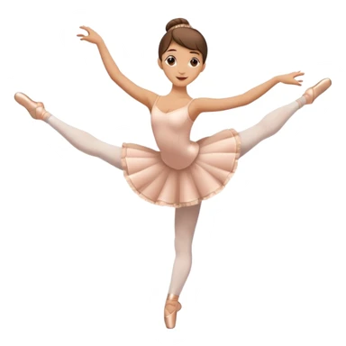 Coffee cup with steam wearing ballet slippers and performing an arabesque pose sticker