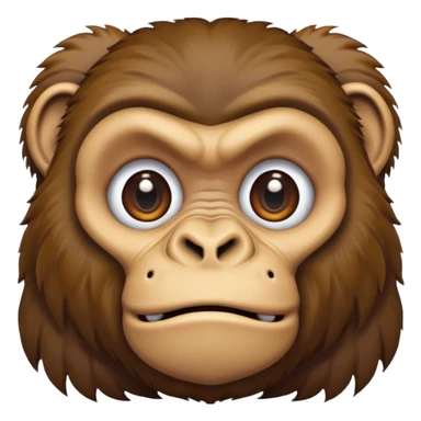 gorilla face sticker