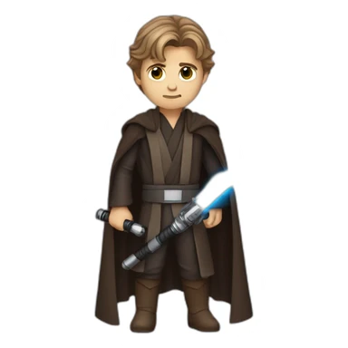 Anakin skywalker with lightsaber sticker