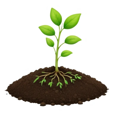 A small green seedling with two tiny leaves just sprouting from soil, with a subtle 1% symbol nearby, symbolizing incremental growth and the 1% improvement principle sticker