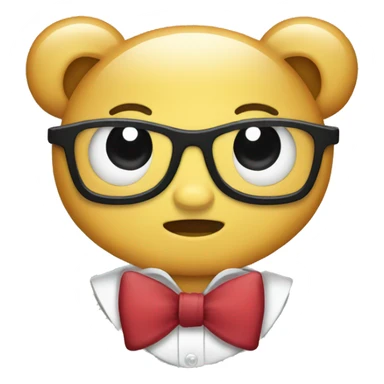 Cute bow tie sticker