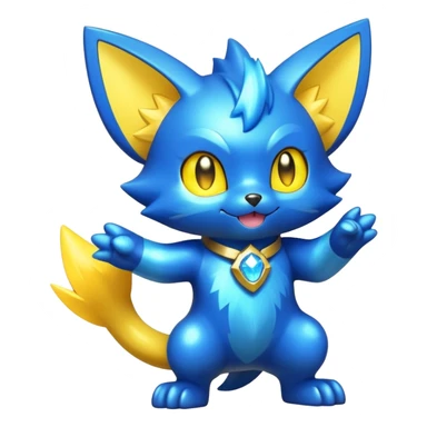  Glorious Shiny Sparkly Shinx-Electrike-Fakémon-creature sticker