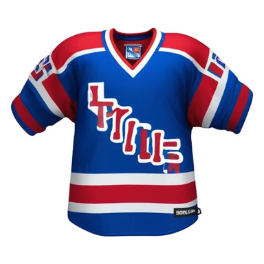 New York rangers hockey jersey sticker