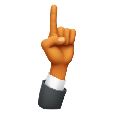 UT horns hand signal facing down sticker