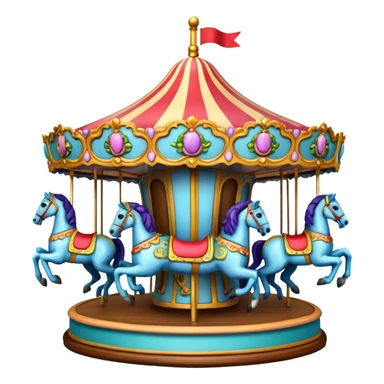 Carrusel con caballos sticker