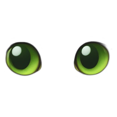 Chat au yeux vert avec une tache blanche sur le cou sticker