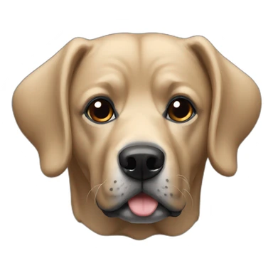 Black coker anglais dog sticker