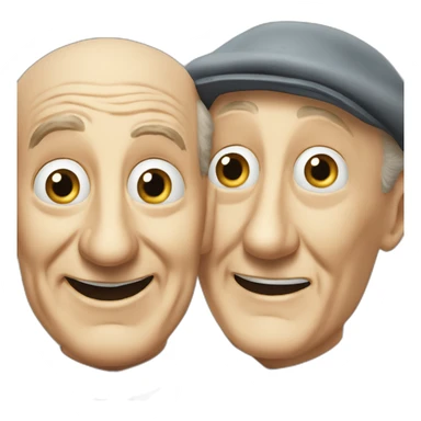 Louis de Funès et Bourvil sticker