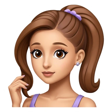 Ariana Grande as a pop star sticker