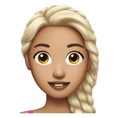 Miss universe with asian skin sticker