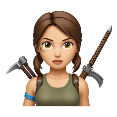 lara croft sticker