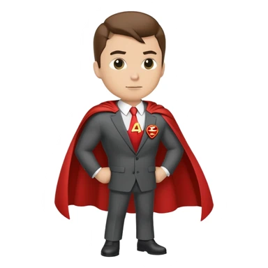 superhero with the phrase "A3" on it's chest or cape  sticker