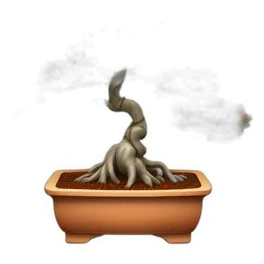 Bonsai tree with lots of chilli’s on it sticker
