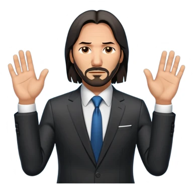 John wick zeigt 67 mit den Händen  sticker