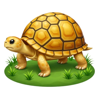 A young yellow tortoise sticker