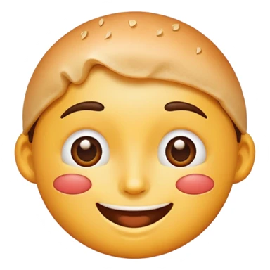 Delicious food face emoji sticker