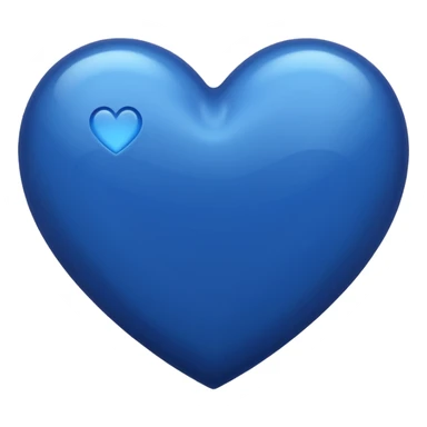 Dark blue heart sticker
