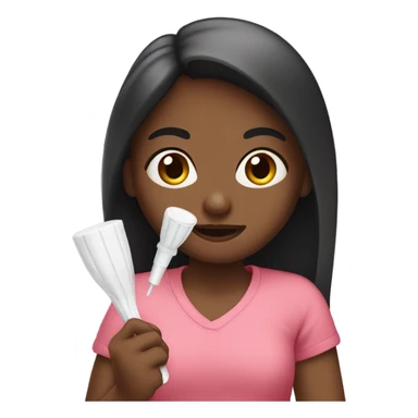 girl holding tampon  sticker