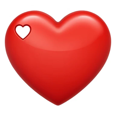 😝 avec un cœur rouge en haut à droite sticker