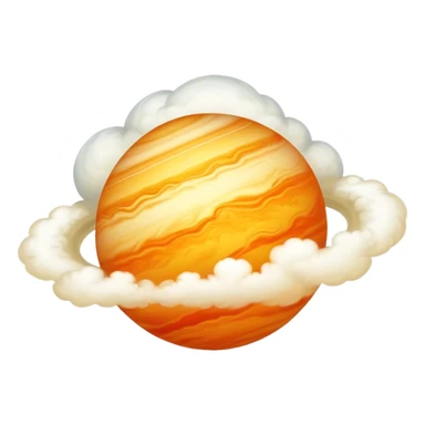 Planet venus cloudy sticker