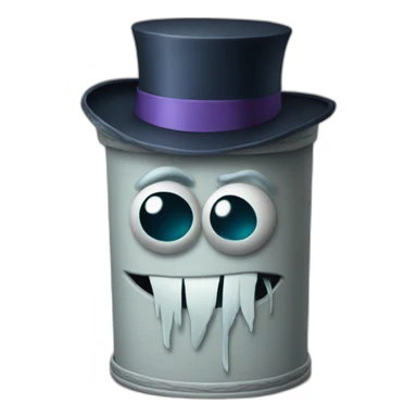 hatbox ghost sticker