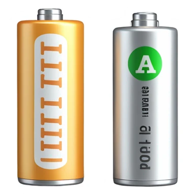 AA battery sticker