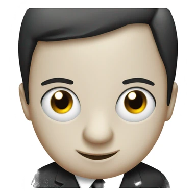 Penguin in a suit sticker