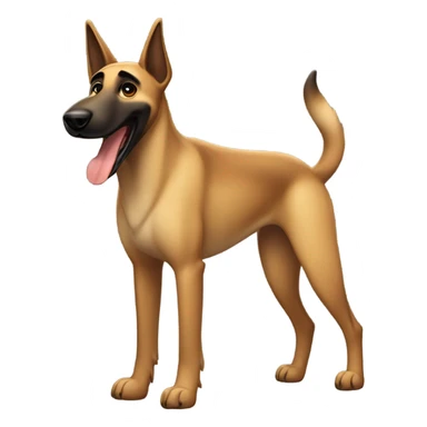 Malinois smiling sticker
