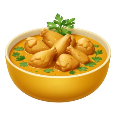 chicken curry in a bowl sticker