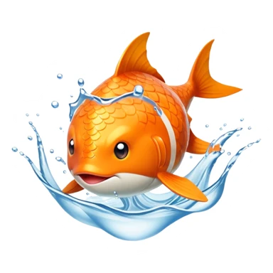 Magikarp Pokémon splashing sticker