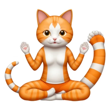 Gato yogin sticker