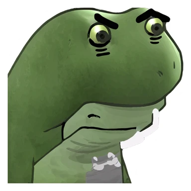 Super idol as hostile SCP-096 zombie with very small almost camouflaged pupils facing down and the upper face is grayish white and whitish gray while the lower jaw and rest of the body including hand and arm is just grayish black and the background is pitch black sticker